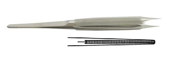 Мікро-пінцет; округлена ручка; Atrauma прямий; 1,2мм 23,0см. Tontarra Medizintechnik GmbH